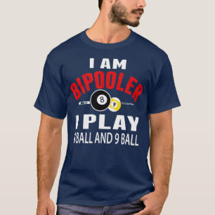 ビリーおもしろいドプールT I遊8ボールと9ボール Tシャツ