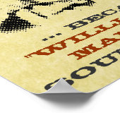 ビリーおもしろい・ザ・キッド「指名手配」ポスター ポスター (角)