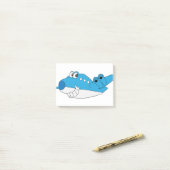 ビリーの青 ポストイット (デスク上)