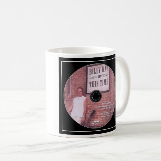 ビリーケイCDカバーコーヒー・マグによる今回 コーヒーマグカップ (正面右)