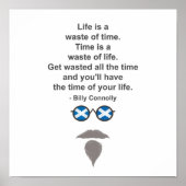 ビリーコノリーメガネと引用文 ポスター (正面)