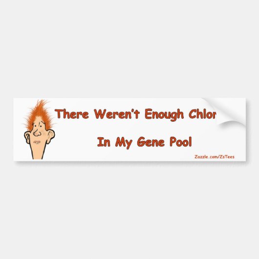 ビリーボブの遺伝子給源 バンパーステッカー (正面)