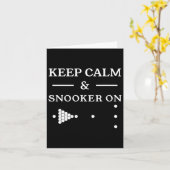 ビリー保ドプールプレーヤーの落ち着いたスヌーカー カード (黄色い花)