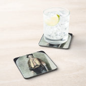 ビリー子供(着色された版木、銅版、版画) コースター (右側)