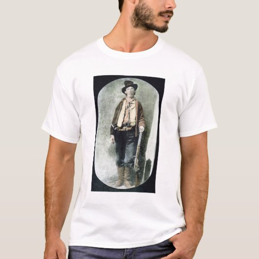 ビリー子供(着色された版木、銅版、版画) Tシャツ (正面)