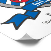 ビリー少年の名前の意味heraldryシールドポスター ポスター (角)