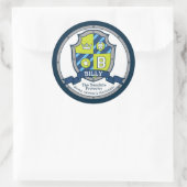 ビリー文字Bの名前は紋章シールド子供を意味する ラウンドシール (バッグ)