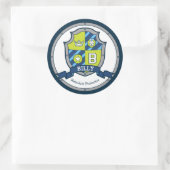 ビリー文字Bの名前は紋章シールド子供を意味する ラウンドシール (バッグ)