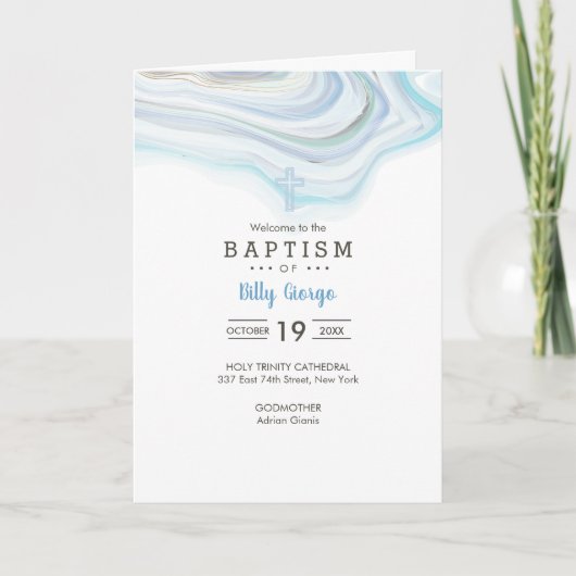 ビリー・ギリシャ正教会バプテスマ・プログラム プログラム (正面)