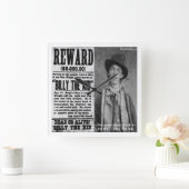 ビリー・ザ・キッドがポスターウォール時計を望んだ スクエア壁時計 (ホーム)