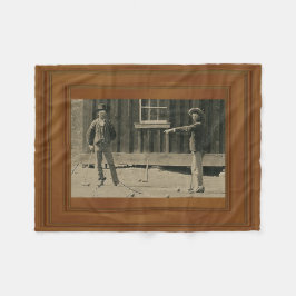 ビリー・ザ・キッド🤠新しい証拠の写真 フリースブランケット