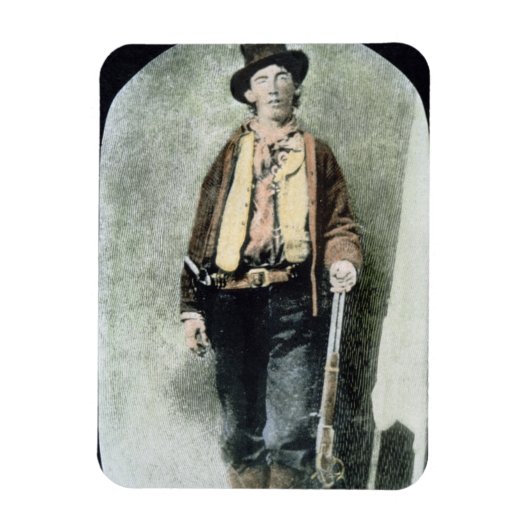 ビリー・ザ・キッド(カラー版木、銅版、版画) マグネット (縦)