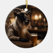 ビリー・ザ・キッド：ヤギがバーに入る。 セラミックオーナメント (正面)