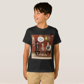 ビリー・ザ・キッド?面白いヤギのキャラクター Tシャツ (正面フル)