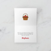 ビリー・スイート・バースデイ ノートカード (内部)