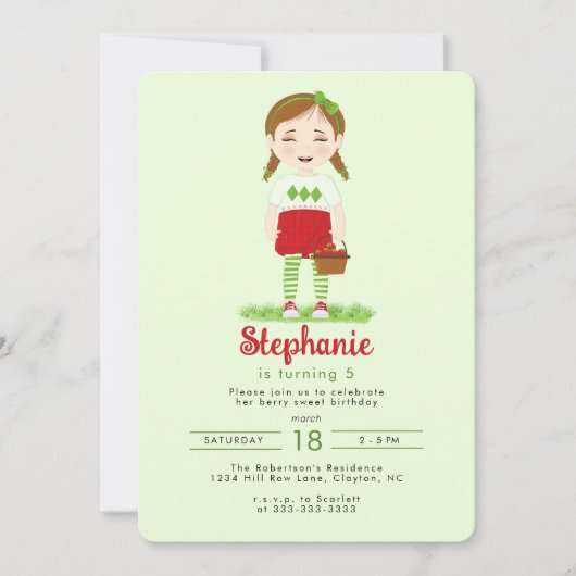 ビリー・スイート・バースデイ 招待状 (正面)