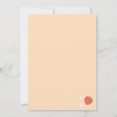 ビリー・スウィート・セレブレーション・ストロベリー・バースデー・ピーチ 招待状 (裏面)