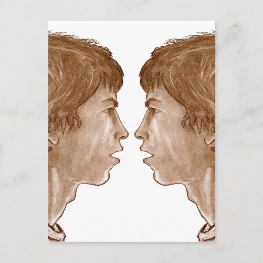 ビリー…ダブルプロファイルポートレート2004 ポストカード (正面)