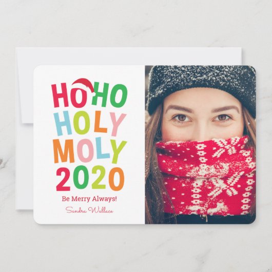 ビリー・ベリー・スイート 2020年 ホリデー フォト カード (正面)
