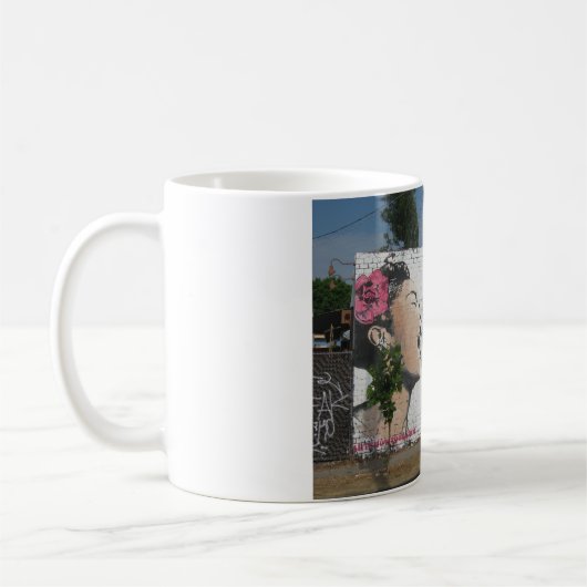 ビリー・ホリデイの通りの芸術 コーヒーマグカップ (左)