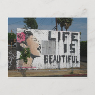 ビリー・ホリデイの通りの芸術 シーズンポストカード