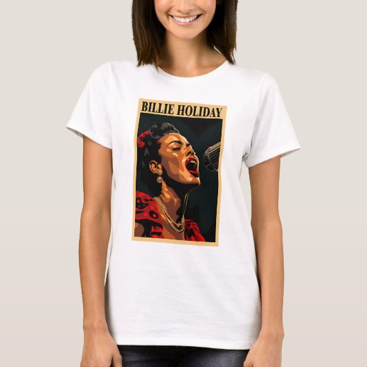 ビリー・ホリデイ Tシャツ (正面)