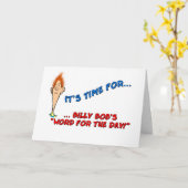 ビリー・ボブのデイ・誕生日 カード (黄色い花)