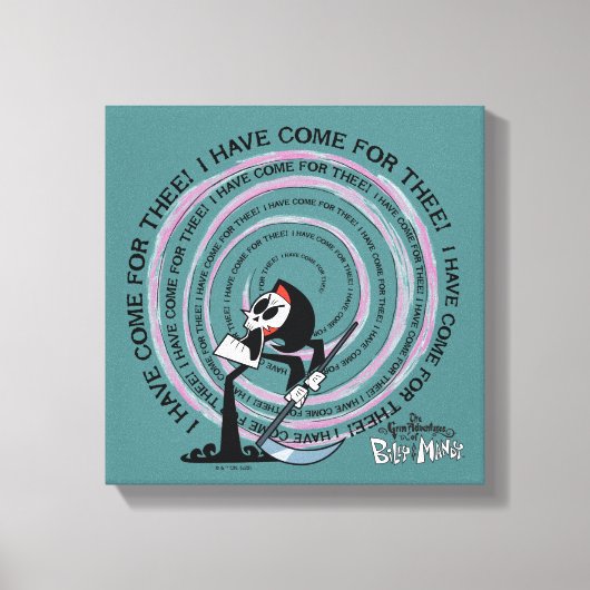 ビリー&マンディの恐ろしい冒険 – 死神 キャンバスプリント (正面)