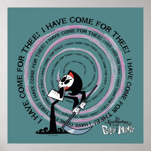 ビリー&マンディの恐ろしい冒険 – 死神 ポスター (正面)