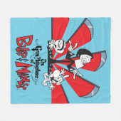 ビリー&マンディ・スキートアートの恐ろしい冒険 フリースブランケット (正面(横))