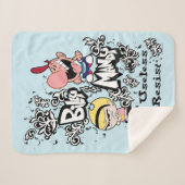 ビリー&マンディ – 抵抗しても無駄 シェルパブランケット (正面(横))