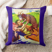 ビリー・ヤギの粥とトロール クッション (ブランケット)