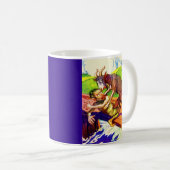 ビリー・ヤギの粥とトロール コーヒーマグカップ (正面右)