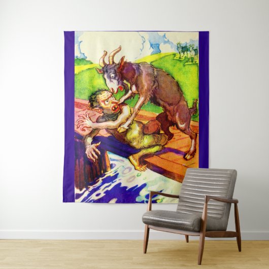 ビリー・ヤギの粥とトロール タペストリー (インサイチュ)