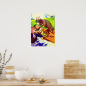 ビリー・ヤギの粥とトロール ポスター (キッチン)