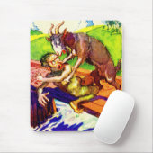 ビリー・ヤギの粥とトロール マウスパッド (マウス)