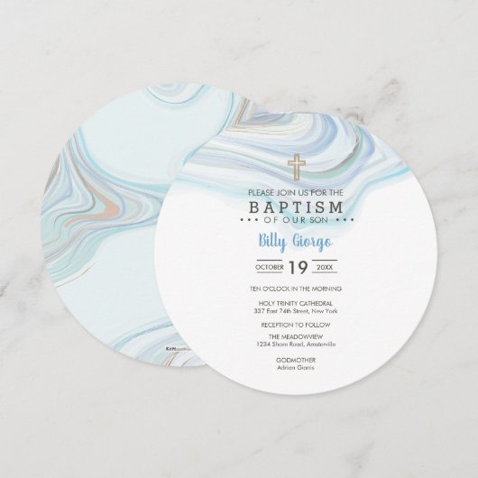 ビリー ラウンド インビテーション (正面/裏面)