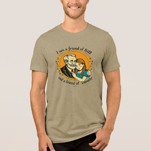 ビルとドロシーの友達 - トライブレンドTシャツ (正面)