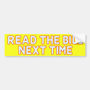 ビルにバンパーステッカーを読んで下さい バンパーステッカー