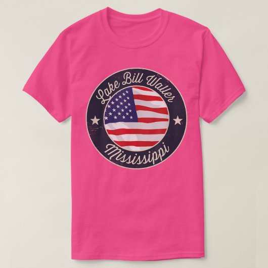 ビルウォラー湖 – 愛国的ミシシッピ記念品 Tシャツ (デザイン正面)