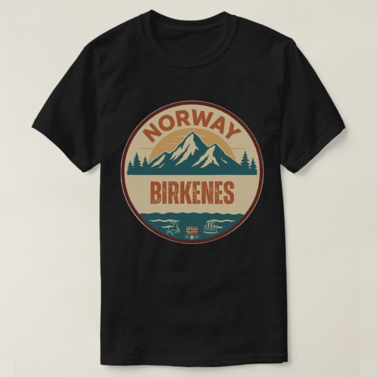 ビルケネス ノルウェー ノルウェー Tシャツ (デザイン正面)