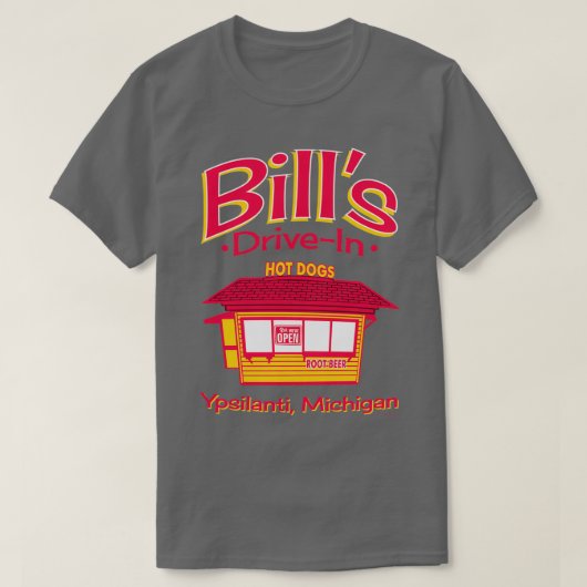 ビルズドライブインホットドッグスタンド  Tシャツ (デザイン正面)