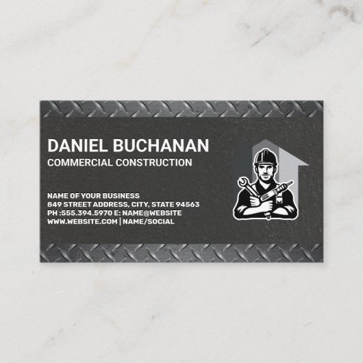 ビルダーのホーム修復 | 元請負人 名刺 (正面)