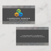 ビルダーの修復アイコン |建築 |スチールメタル 名刺 (正面/裏面)