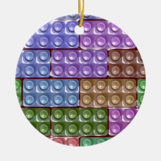 ビルダーズブリックパステル セラミックオーナメント (正面)