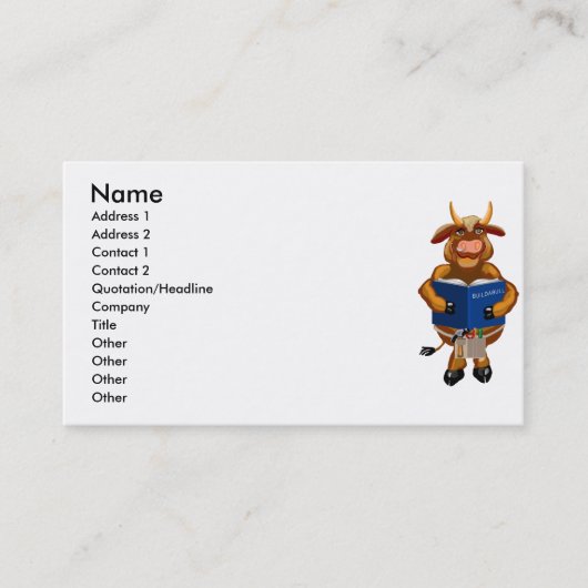 ビルダーブル機能の信頼性の完全な雇用可能等 名刺 (正面)