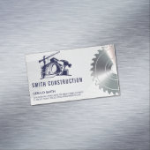 ビルダーヘルメット建築 | のこぎり | 請負人 マグネット名刺 (インサイチュ)