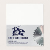 ビルダーヘルメット建築 | のこぎり | 請負人 名刺 (外部フラット)