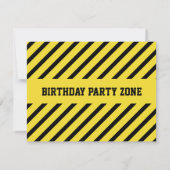 ビルダーボーイ建築テーマ誕生会 招待状 (裏面)