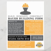 ビルダーロゴ、建物会社、ビルダーズ広告ズ チラシ (正面)